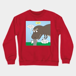 T-Rex and the Vegan Survey Crewneck Sweatshirt